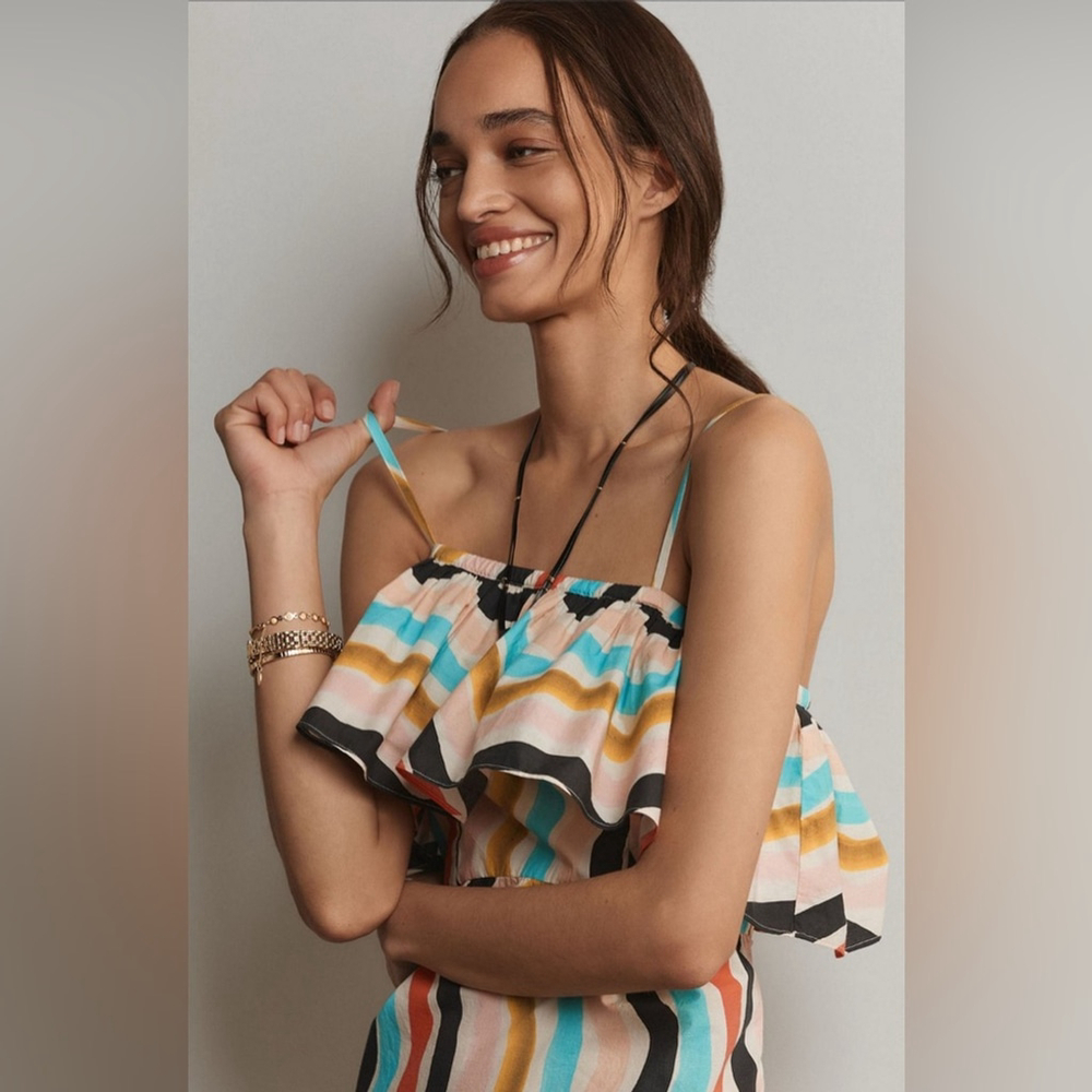 FARM Rio Colorful Wave Maxi Dress - Picture 4 of 11